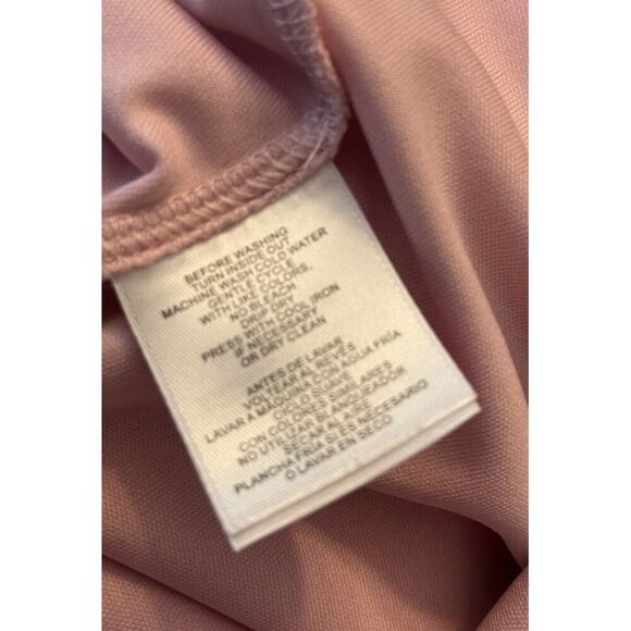 Kasper Size 6 Pink Knit Ruffle Sleeves Sheath Dress Business Casual MSRP, $89 - Picture 6 of 6